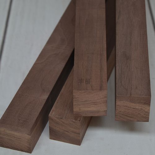美国黑胡桃木实木定制台面板 原木板材办公桌diy木材木料加工木方