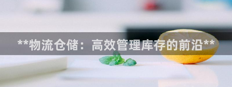 28圈怎么下载：**物流仓储：高效管